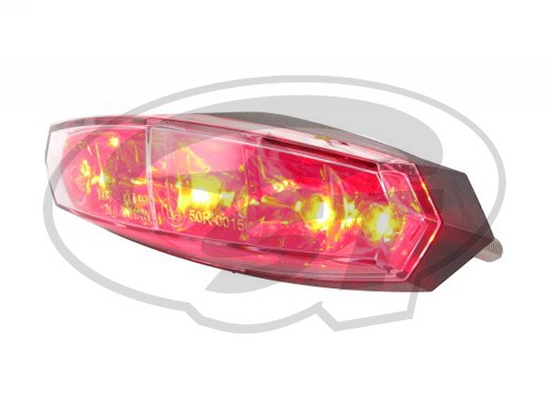 Zadní světlo KOSO LED universal, čiré sklo, s homologací KO-HB020R00