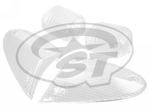 STR8 Bílé sklíčka blinkrů STR8, Aprilia SR 50 od r.v. 00, bílá STR-623.11/WH