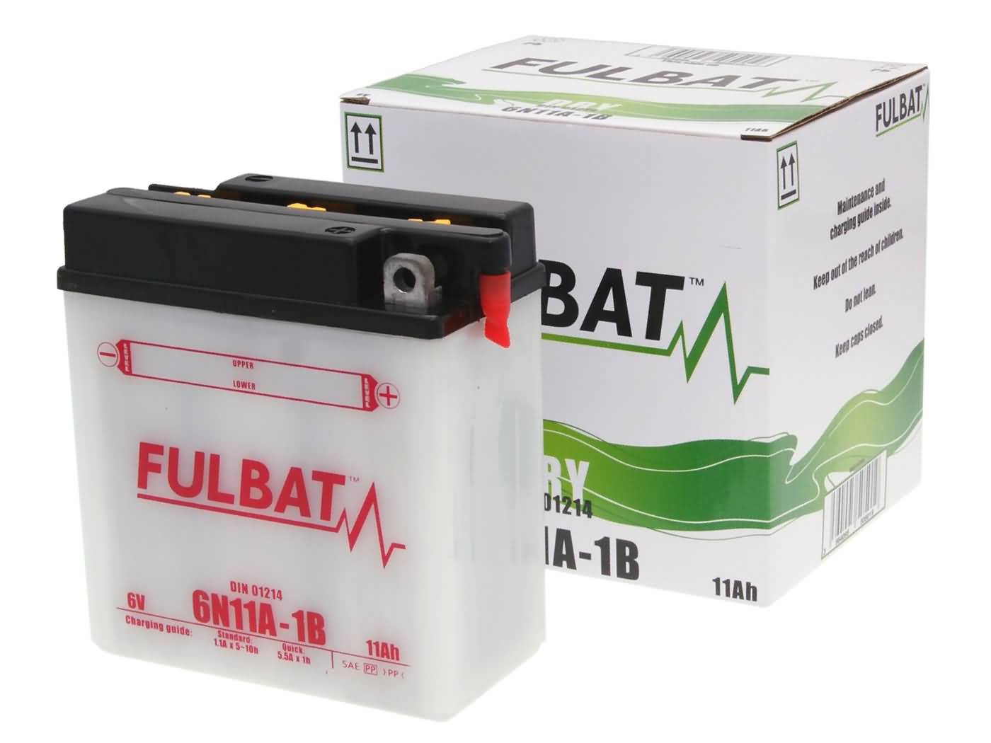 Levně Baterie Fulbat 6V 6N11A-1B, včetně kyseliny FB550501