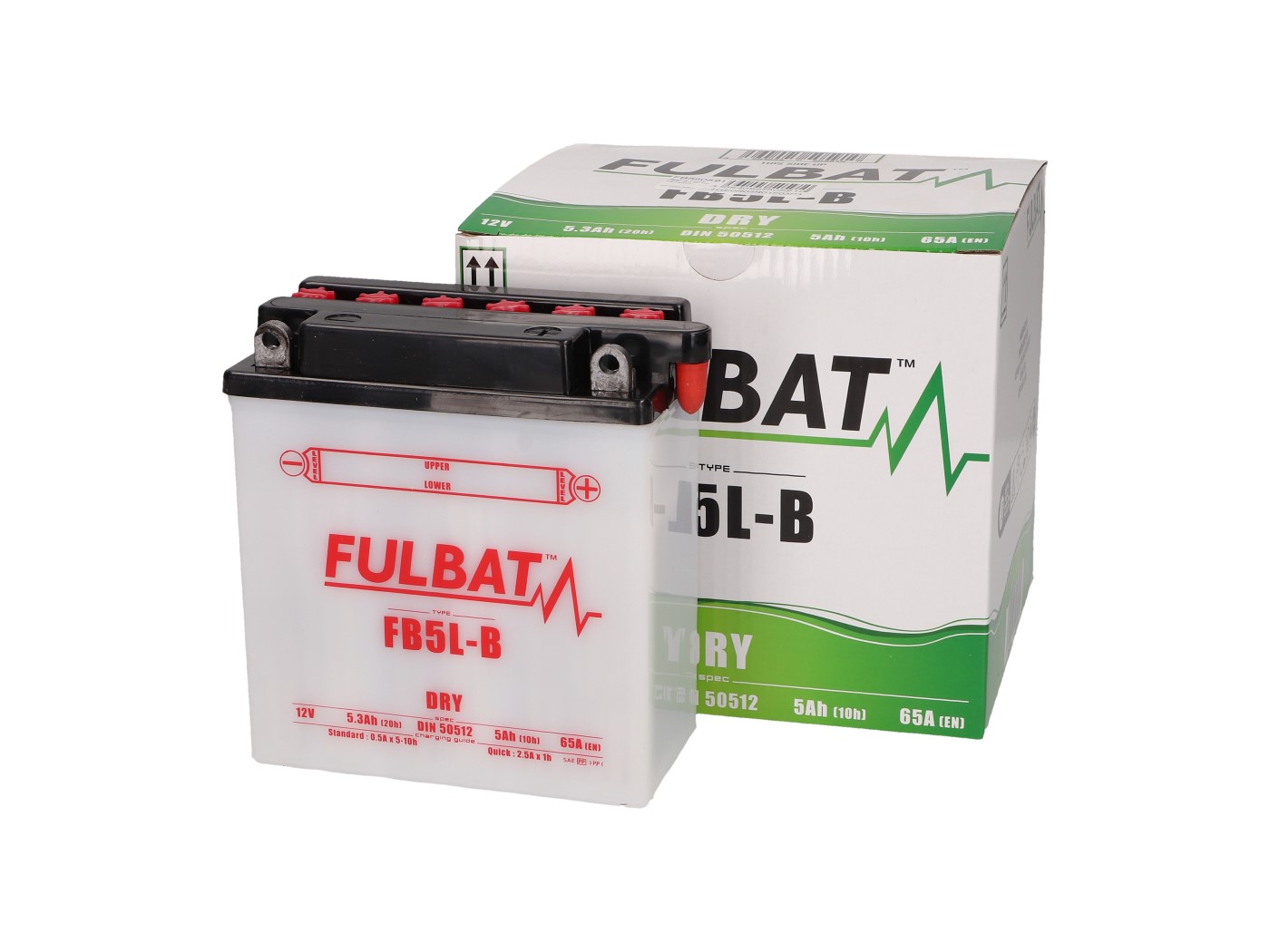 Baterie Fulbat FB5L-B, včetně kyseliny FB550591