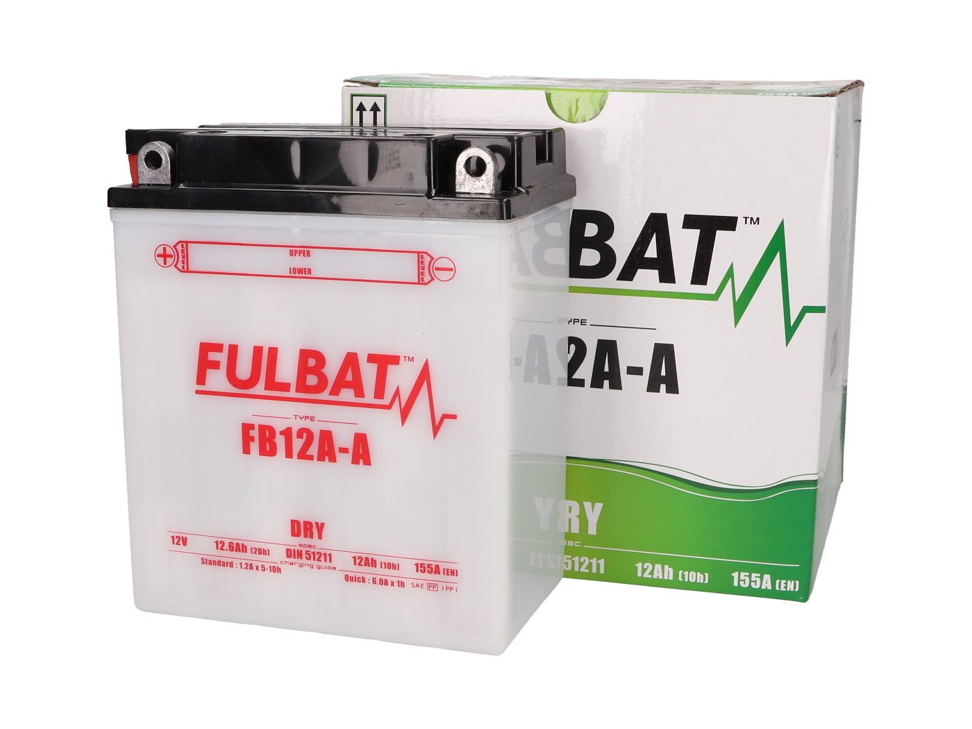 Baterie Fulbat FB12A-A, včetně kyseliny FB550561