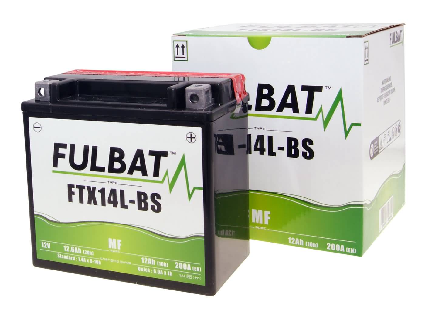 Fulbat FTX14L-BS, YTX14L-BS