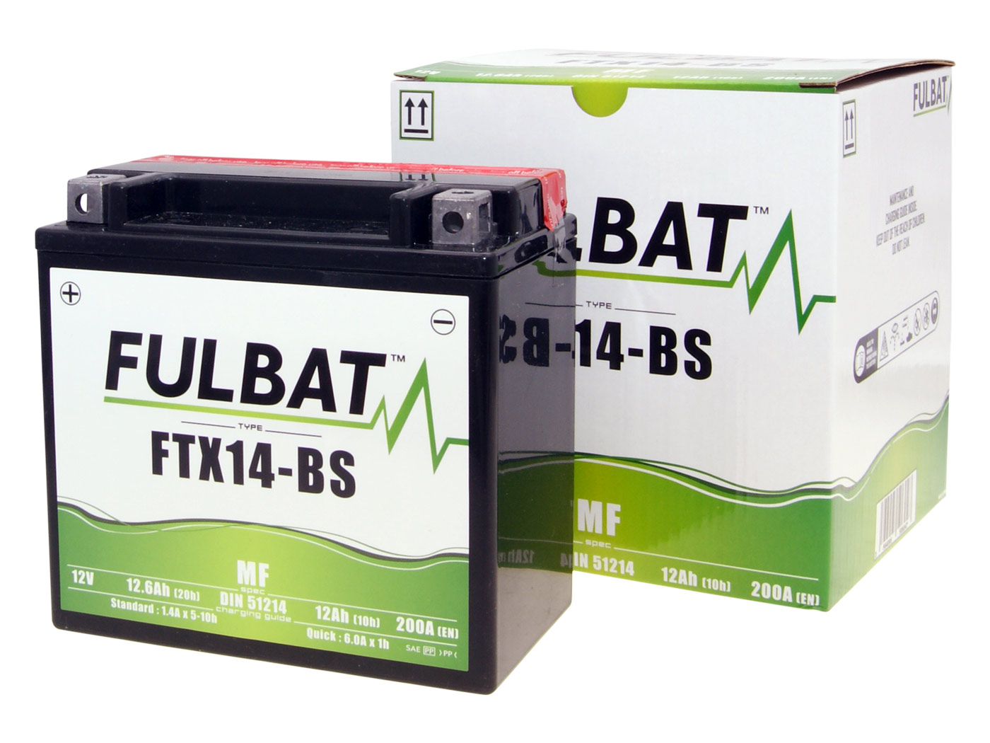 Levně Baterie Fulbat FTX14-BS bezúdržbová FB550604