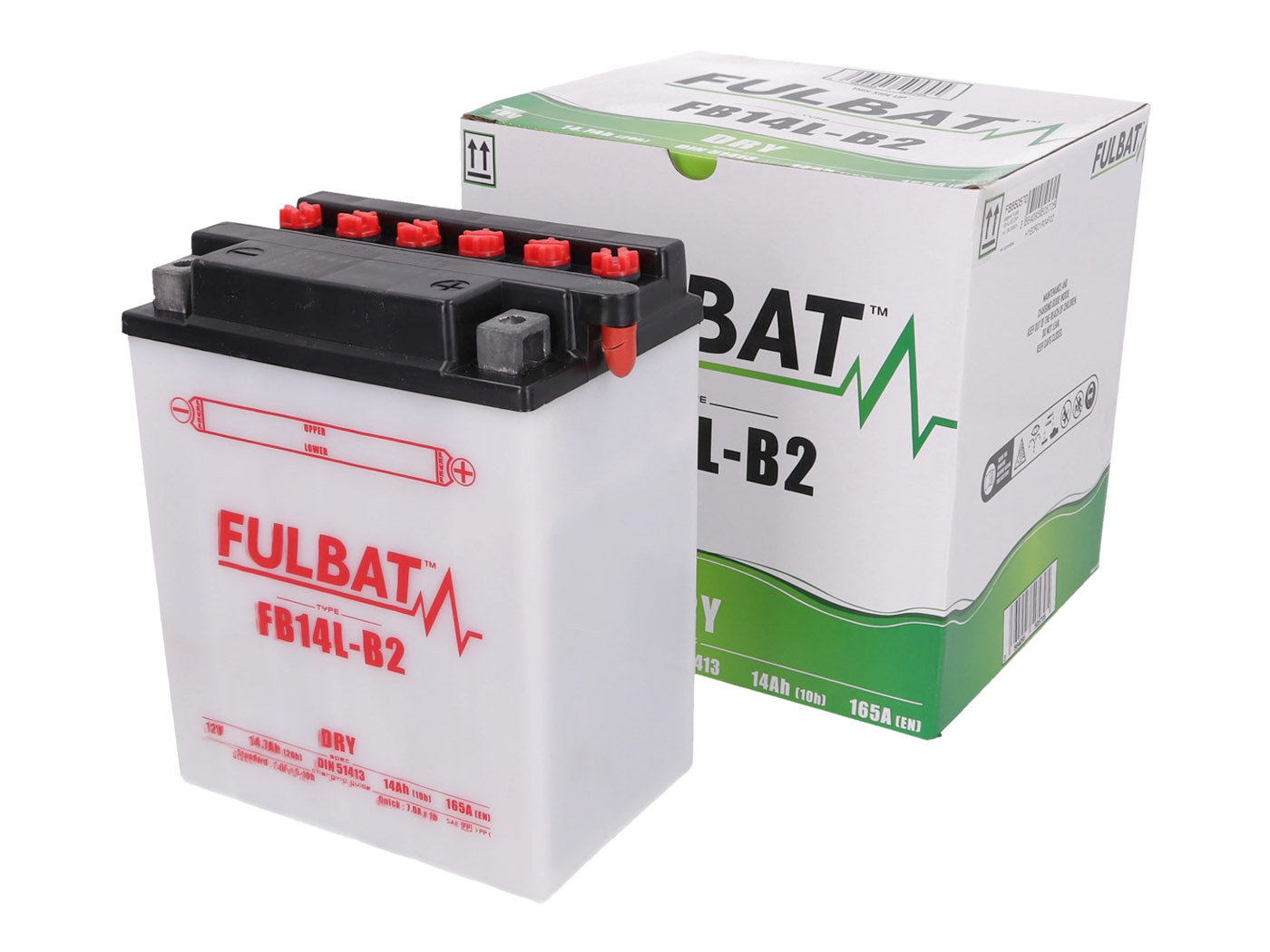 Baterie Fulbat YB14L-B2, včetně kyseliny FB550570