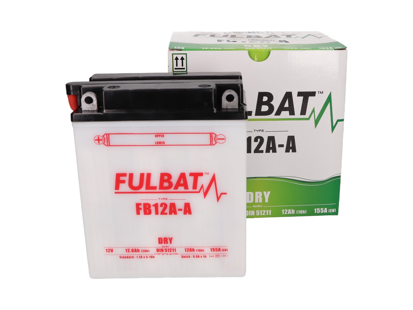 Baterie Fulbat FB30CL-B, včetně kyseliny FB550553