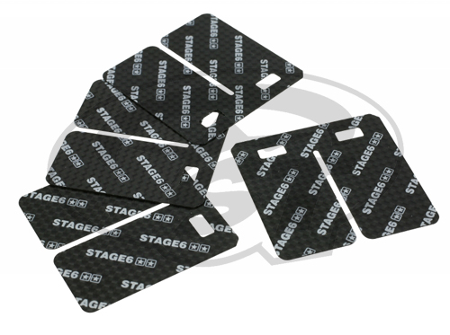 Lístky pro klapky Stage6 VForce3, 0,35 mm, karbon S6-32500/CA