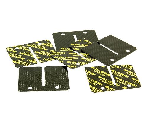Karbonové lístky Malossi pro originál klapky, Minarelli AM6 M.2712430.C