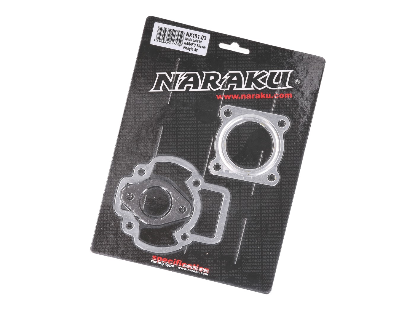 Sada těsnění válce Naraku 50cc Piaggio AC NK101.03