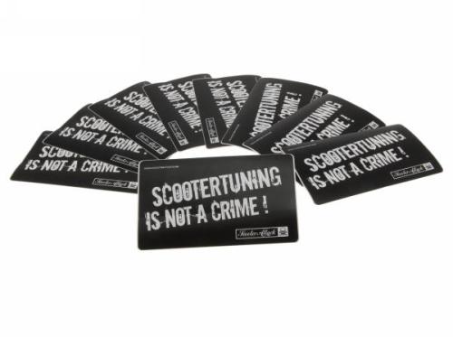 Scooter Attack Samolepka "Scooter tuning is not a crime" L-SASTCRIME