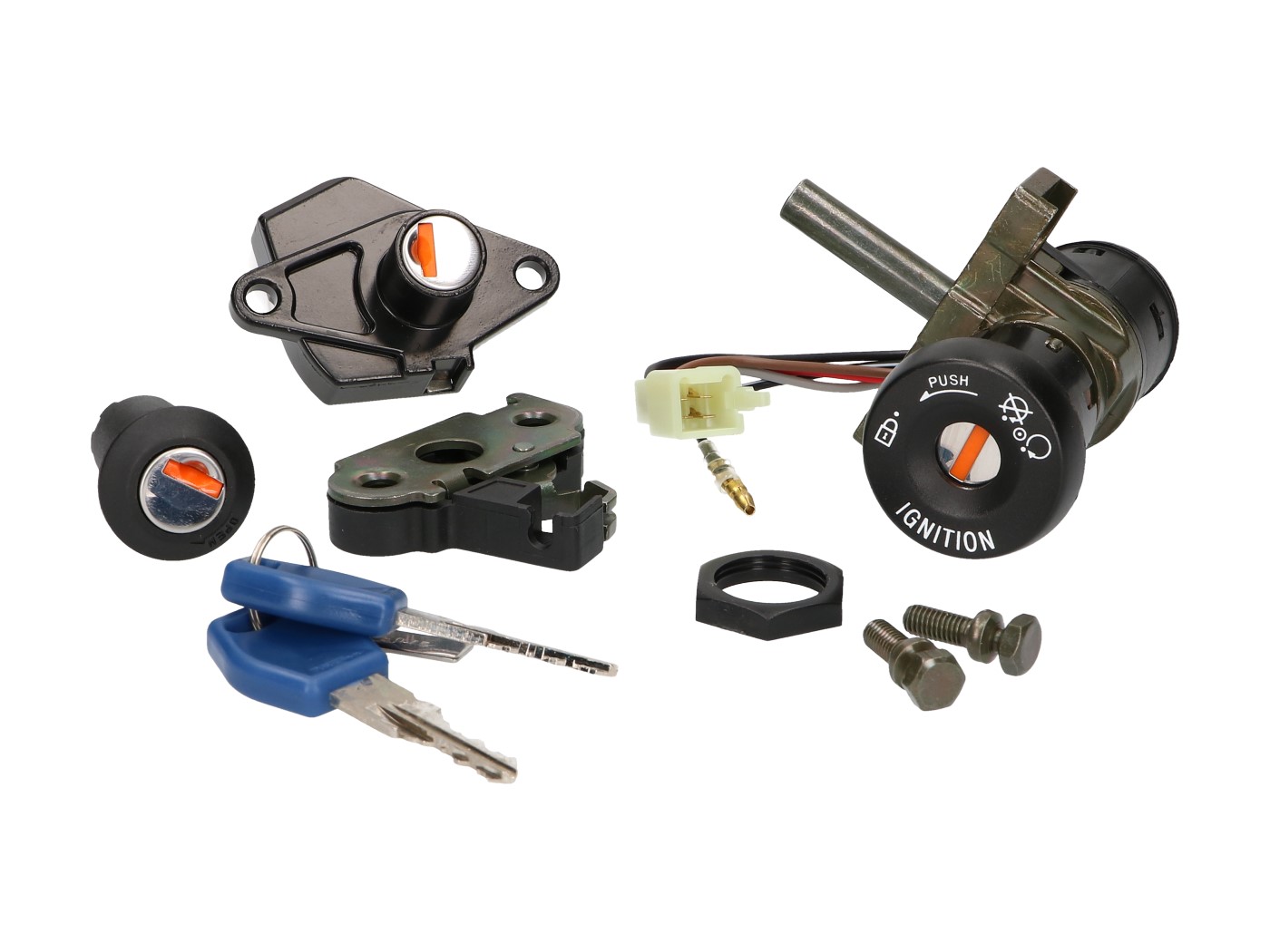 Vparts Spínací skřínka + zámky Vicma, Malaguti F15   F18 VC18468