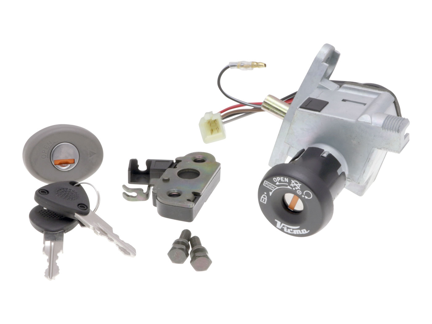 Vparts Spínací skřínka + zámky Vicma, Yamaha Why   MBK Flipper VC18481