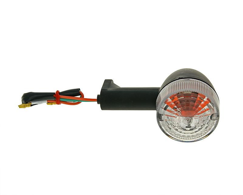 Vparts Blinkr Vicma přední levý / zadní pravý, bílé sklíčko, Derbi Senda, GPR, Gilera RCR, SMT VC22462