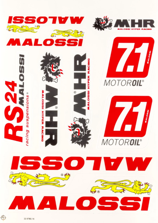 Sada samolepek Malossi 350x200 mm M.339780