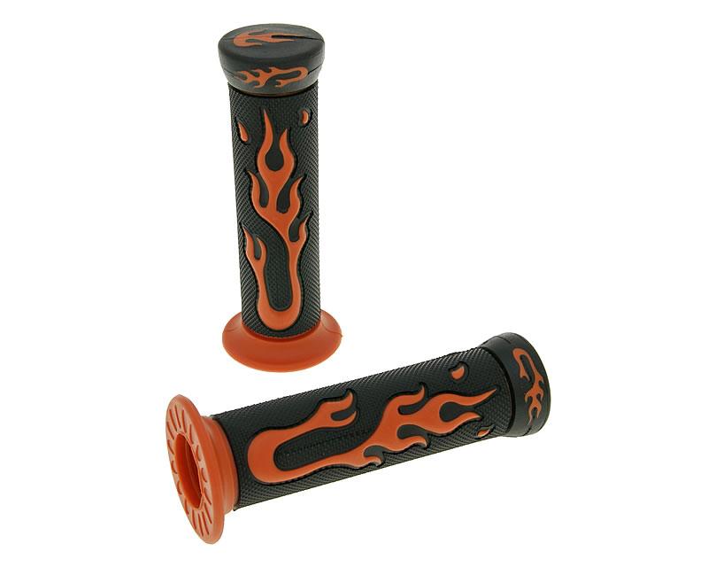 Vparts Gripy Flame černá, orange VC12125