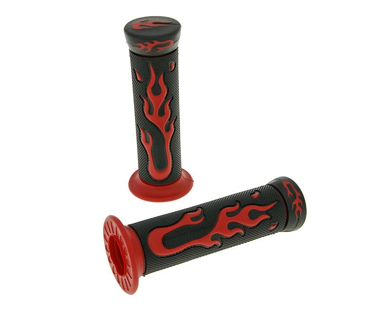 Vparts Gripy Flame černá, červená VC12126