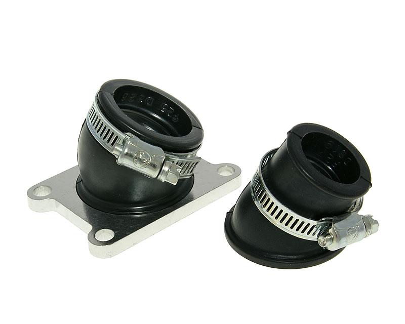 101 Octane Příruba sání racing s adaptéry 24/32mm Derbi D50B0, EBE, EBS IP16752