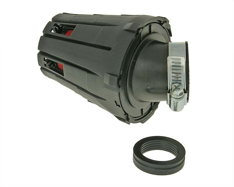 101 Octane Vzduchový filtr Boxed 28-35mm 45° zahnutý, černá VC18397