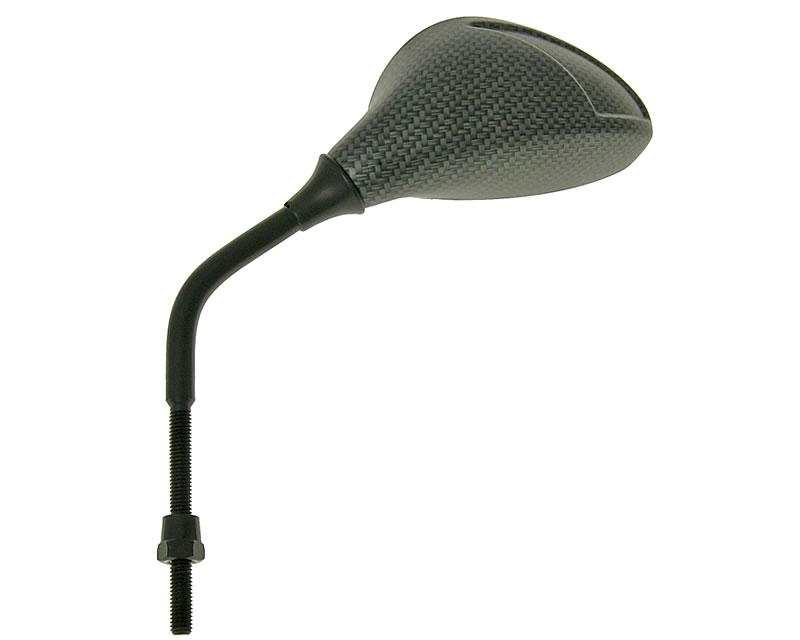 Vparts Zrcátko Flash levé M8 Carbon-Look dlouhý závit VC18641