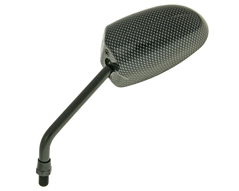 Vparts Zrcátko F1 Round Style levé M10 Carbon-Look VC18632