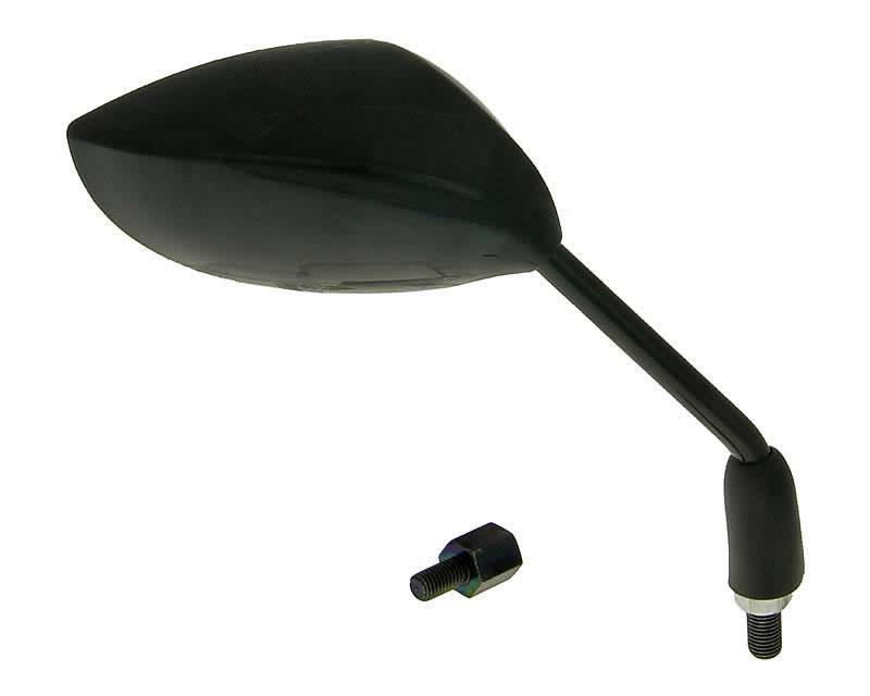 Vparts Zrcátko Sport pravé M8 / M10 oval černá VC20005