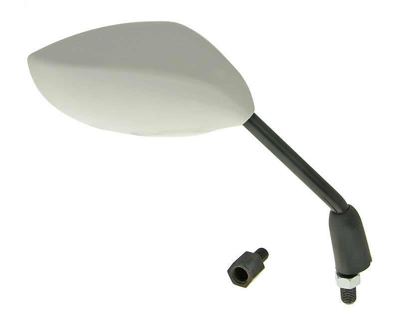 Vparts Zrcátko Sport pravé M8 / M10 oval bílá VC18629