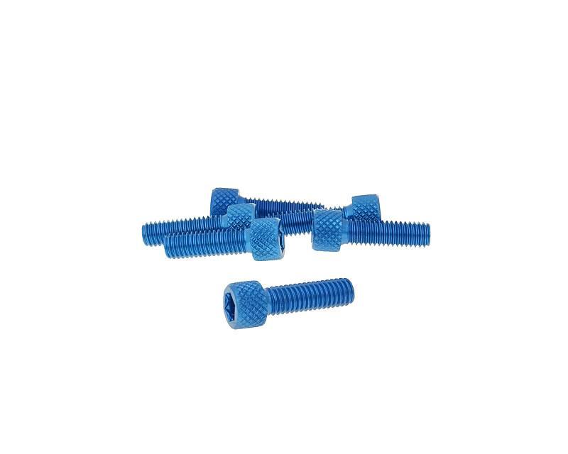 Vparts Sada šroubů 6ks inbus modrá - M6x20 VC21281