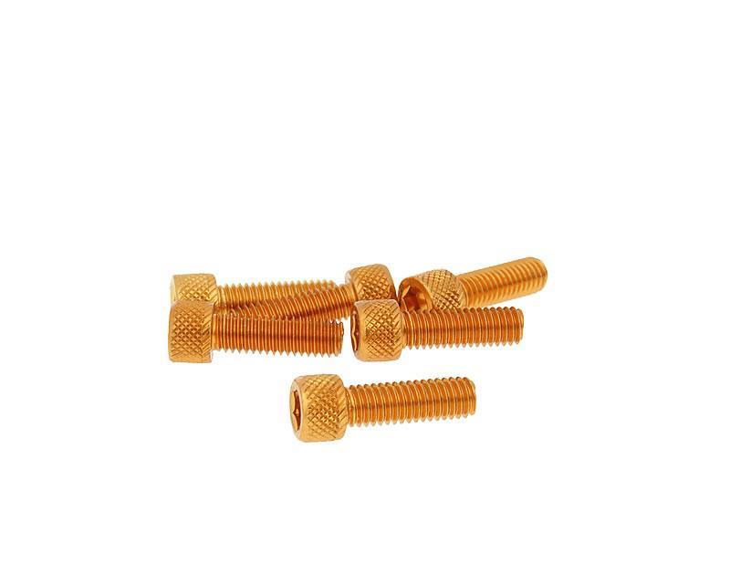 Vparts Sada šroubů 6ks inbus oranžová - M6x20 VC21284
