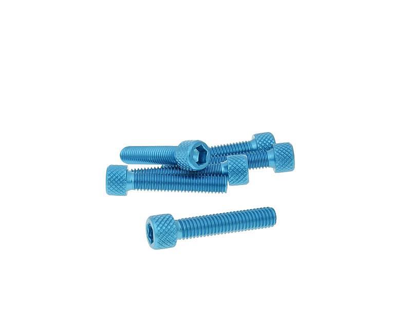 Vparts Sada šroubů 6ks inbus modrá - M6x30 VC21285