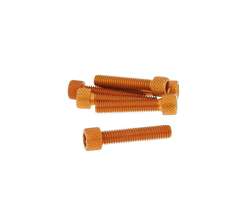 Vparts Sada šroubů 6ks inbus oranžová - M6x30 VC21288