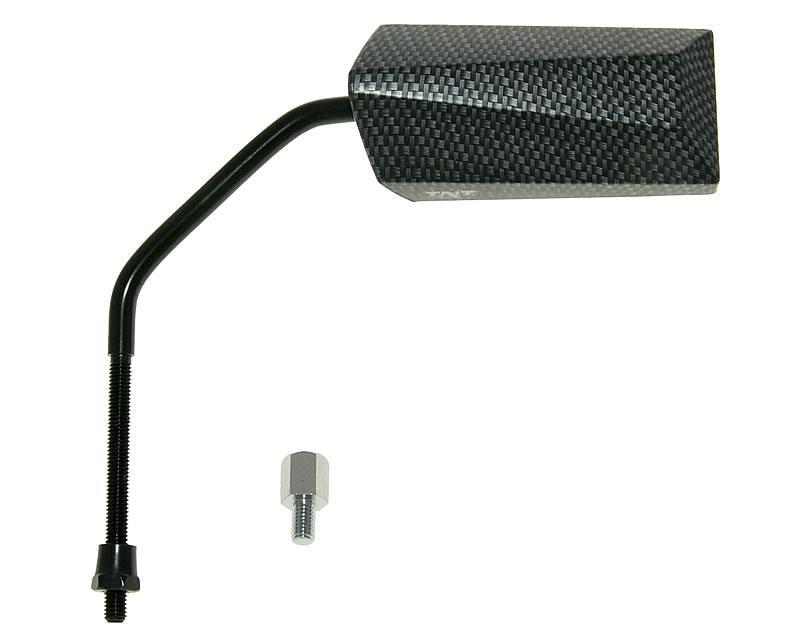 Diverse / Import Zrcátko F11 Millenium M8 dlouhé, pravý závit včetně adaptéru carbon-look 21137
