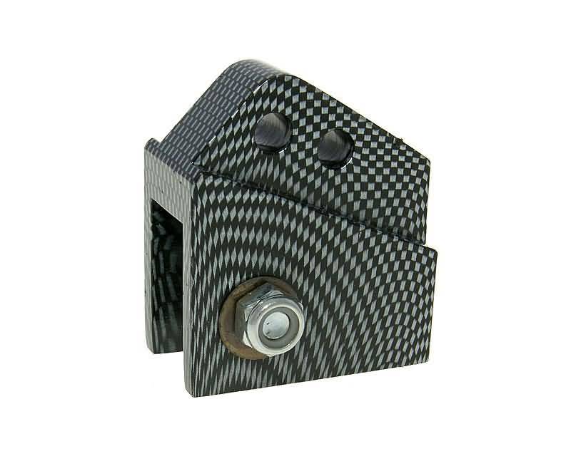 Vparts Podložka pod pružinu CNC 2 díry Carbon-Look, Peugeot vertikal VC21307