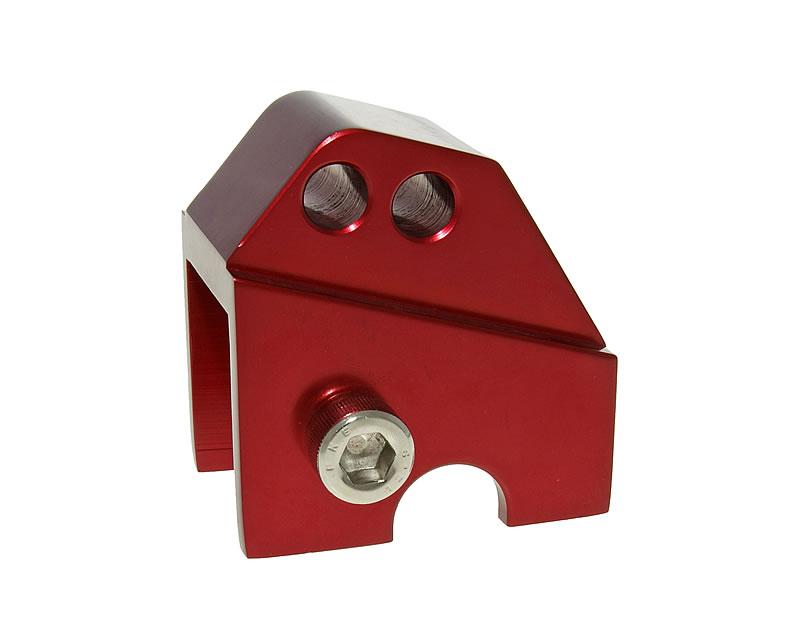 Vparts Podložka pod pružinu CNC 2 díry červená, Piaggio VC21316