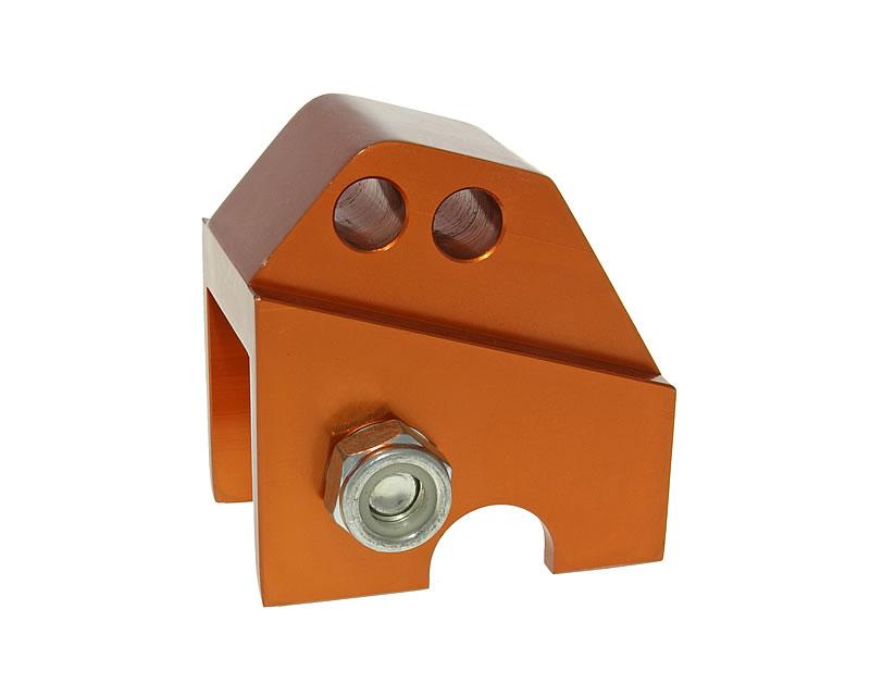 Vparts Podložka pod pružinu CNC 2 díry oranžová, Piaggio VC21318