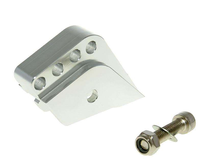 Vparts Podložka pod pružinu CNC 4 díry stříbrná, Peugeot vertikal VC21325