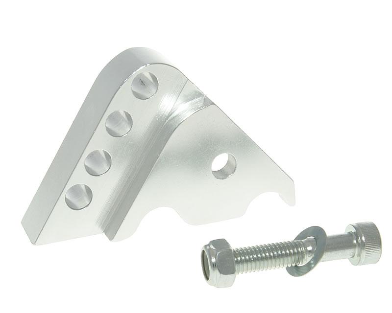 Vparts Podložka pod pružinu CNC 4 díry stříbrná, Minarelli horizontal VC21332
