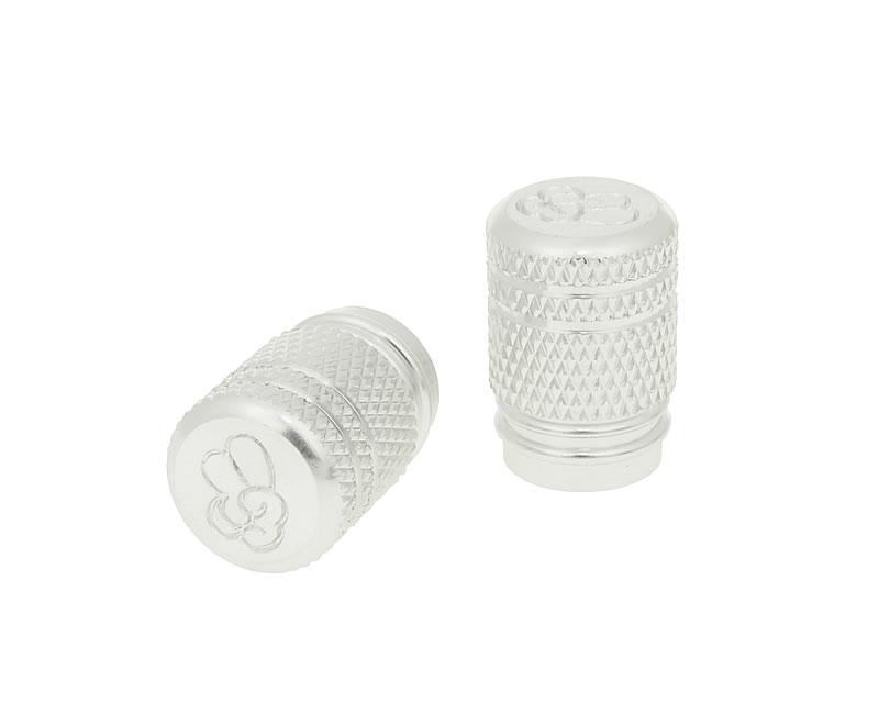 Vparts Čepičky ventilků 2ks Peace stříbrná - univerzální VC20685