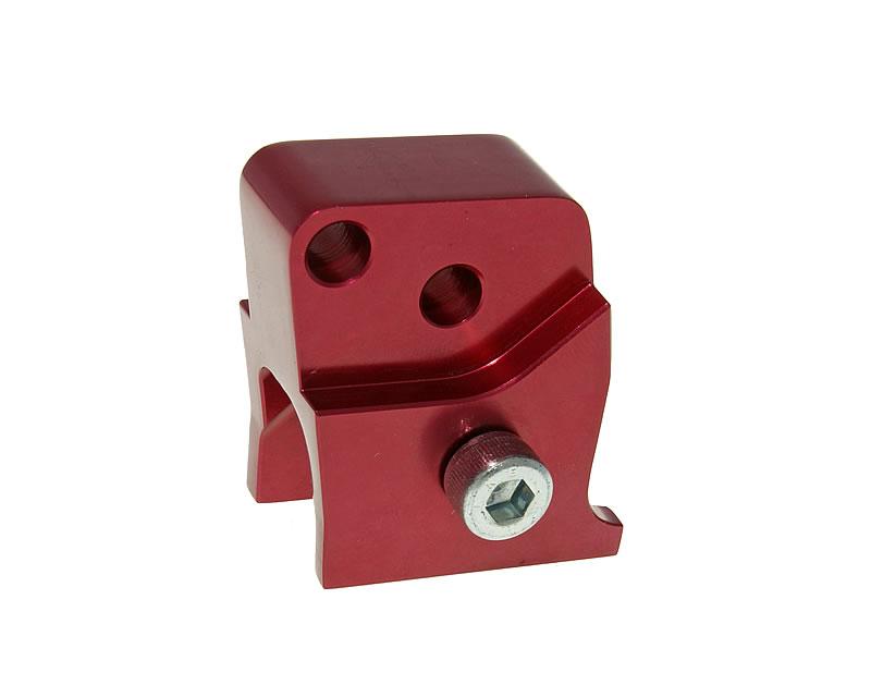 Vparts Podložka pod pružinu CNC 2 díry červená, Peugeot horizontal VC21322