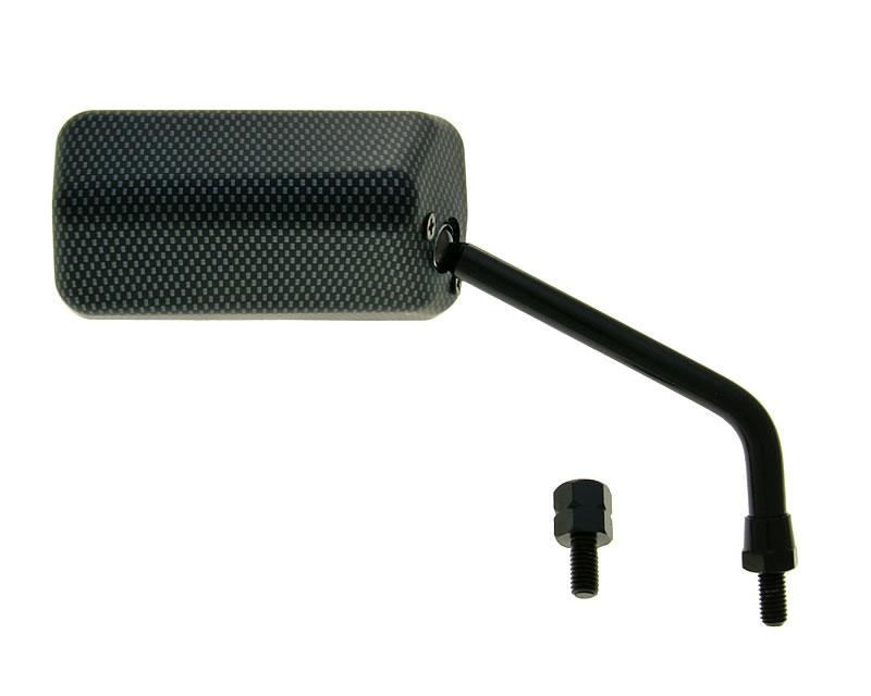 Vparts Zrcátko F1 pravé M8 Carbon-Look mat krátký závit VC21146