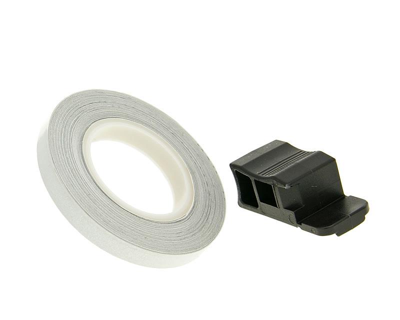 Vparts Proužek na ráfky 7mm - stříbrná - 600cm VC21439