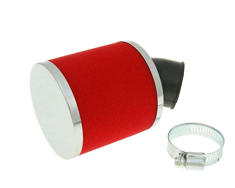 Vparts Vzduchový filtr Big Foam 28-35mm vyhnutý červená VC23321