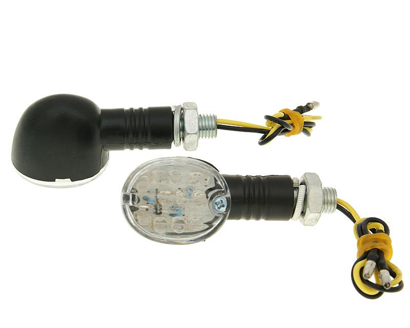 101 Octane Sada blinkrů M10 závit LED, Drop černé IP24490