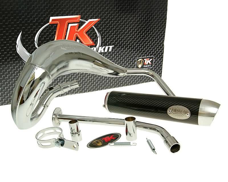 Výfuk Turbo Kit Bufanda RQ chrom, Yamaha DT50 (03-), MBK X-Limit (03-), Malaguti H10535-Q