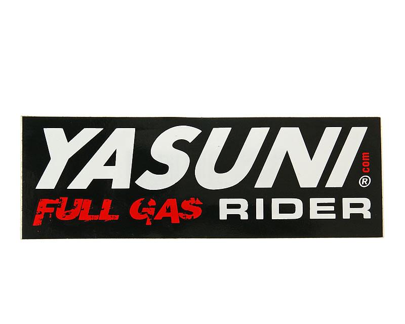 Levně Samolepka Yasuni Full Gas Rider 110x38mm YAZ-STICKER3