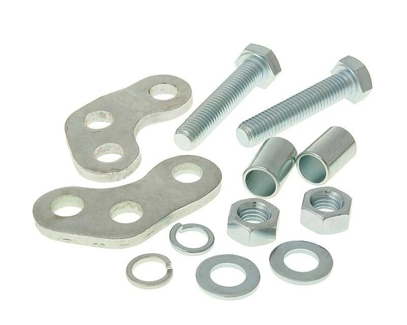 101 Octane Sada pro prodloužení tlumiče stříbrná Derbi Senda (00-), Aprilia RX, SX, Gilera RCR, SMT 28338