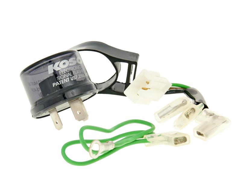 Relé blinkrů Koso digital pro LED nebo standard - 3-pin 12V 29174