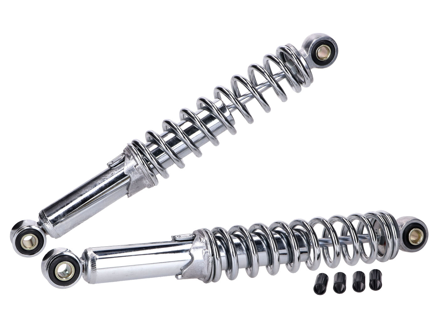 Xtreme Sada tlumičů 300mm nastavitelné chrom, Puch, Schwalbe, Star, Spatz 29676