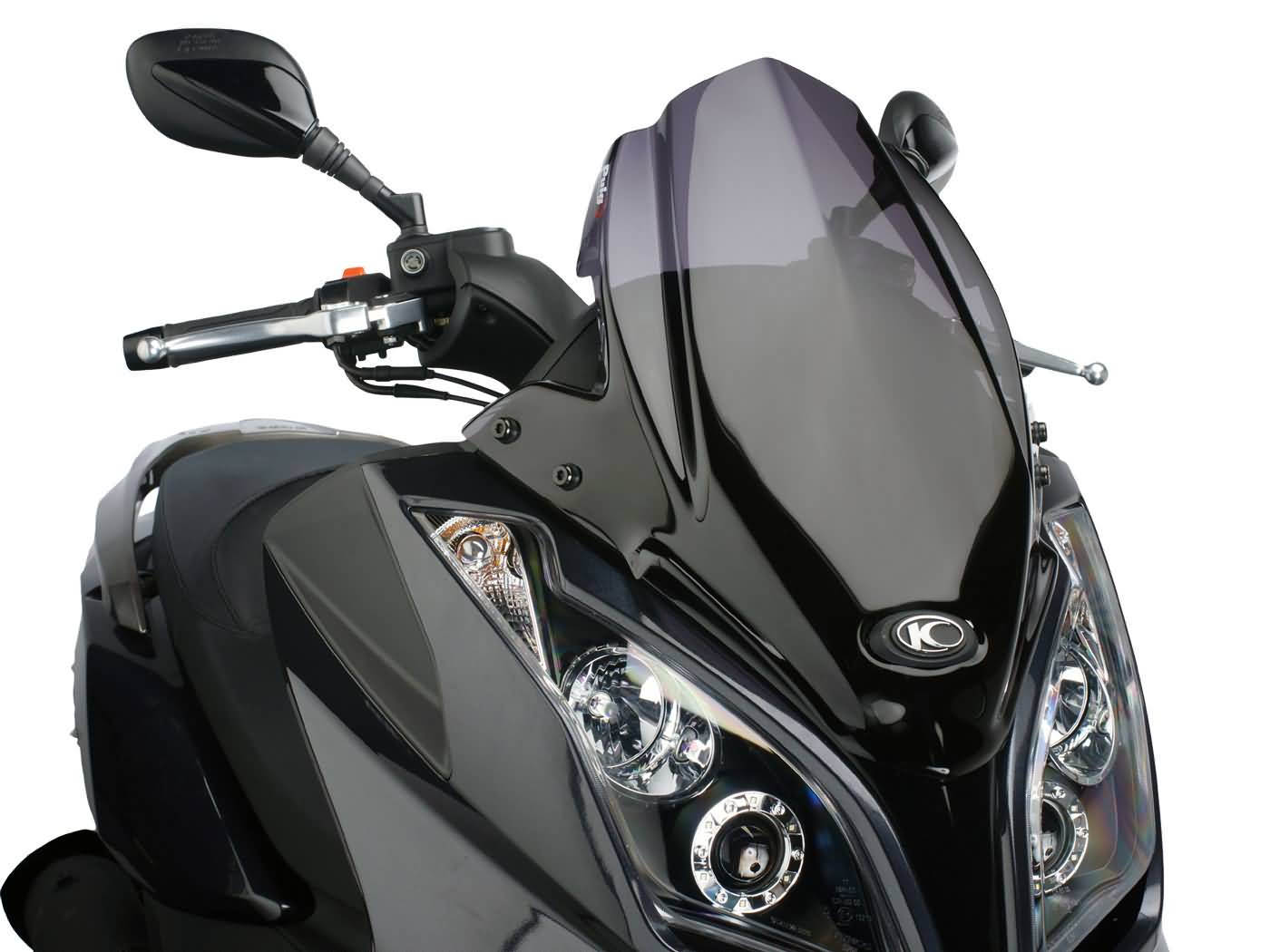 Plexi Puig V-Tech Sport tmavě kouřové, Kymco Downtown 125i, 300i ABS 09-14 PUI5522F