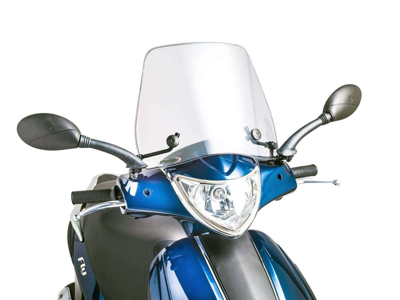 Plexi Puig Trafic čiré, Piaggio Fly 50 (05-14) PUI6533W