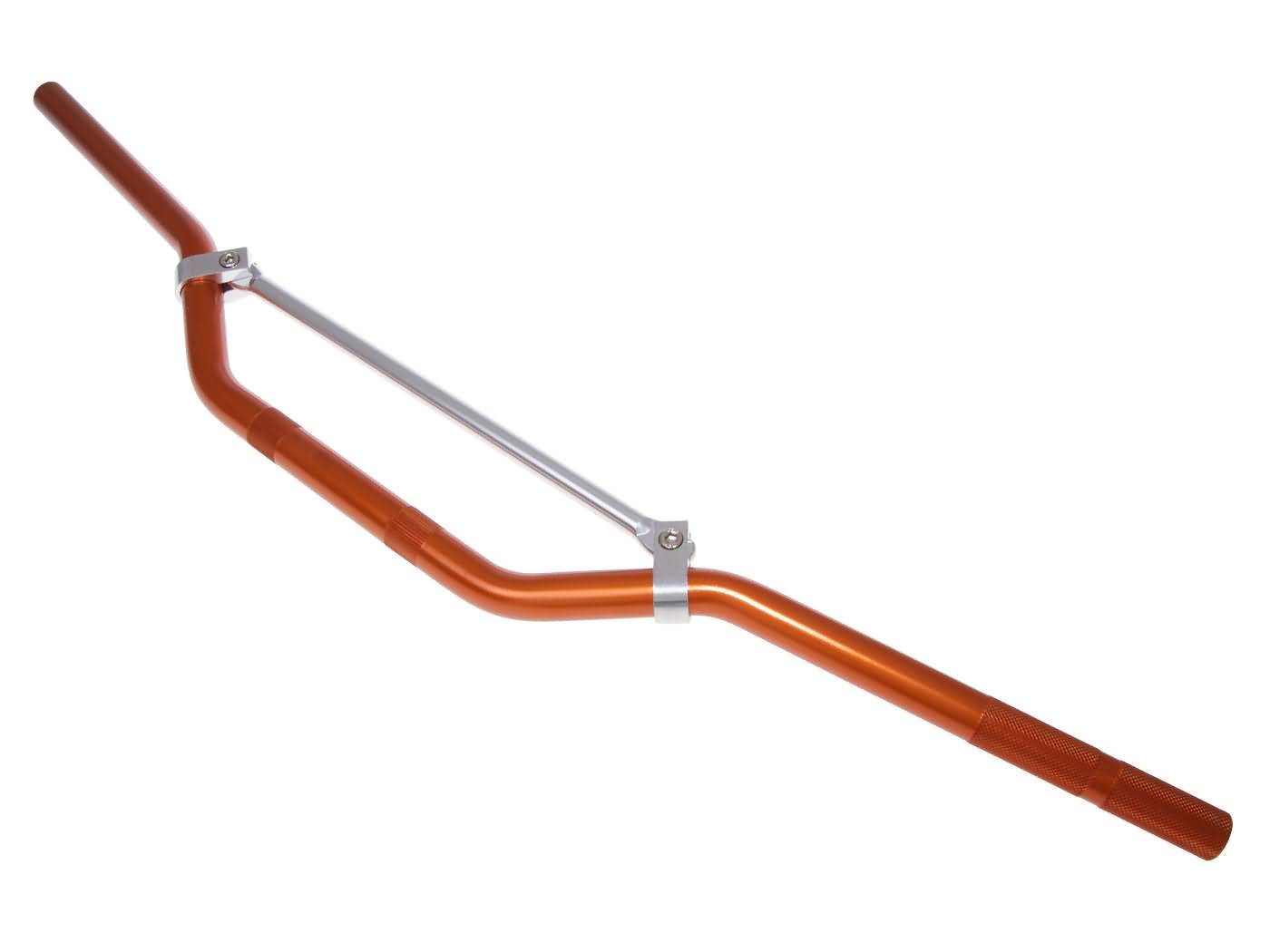 Vparts Motokros řidítka alu s hrazdou oranžová 22mm - 810mm VC30827