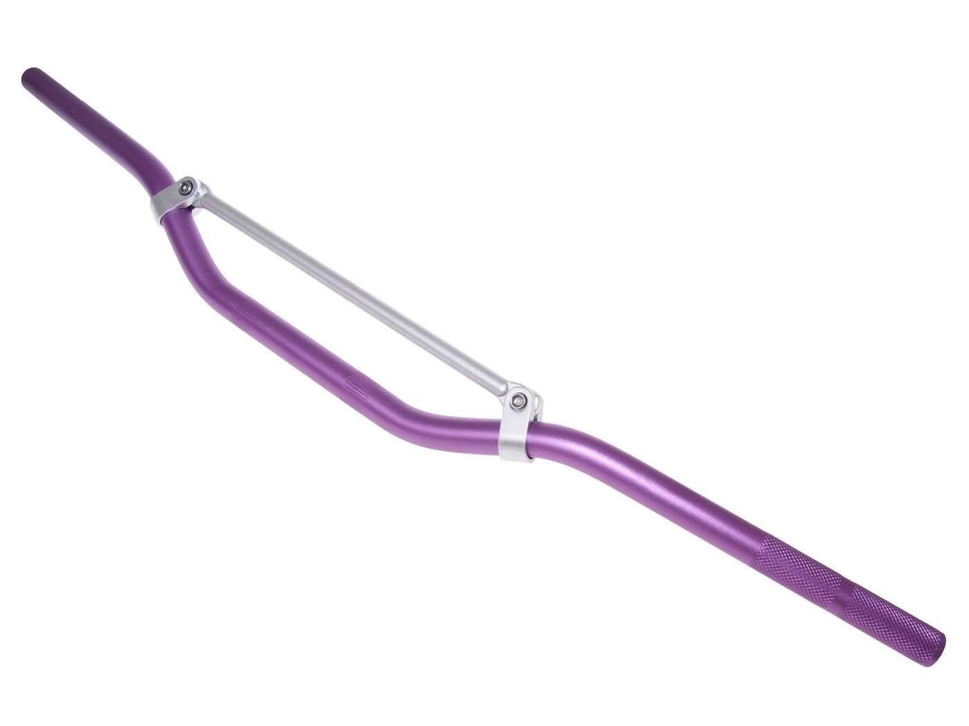 Vparts Motokros řidítka alu s hrazdou fialová 22mm - 810mm VC30826